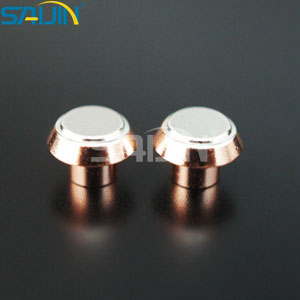 Eléctricos con revestimiento de cobre de plata remache Contactos para los aparatos electrodomésticos