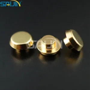 Contact rivet for relay switches
